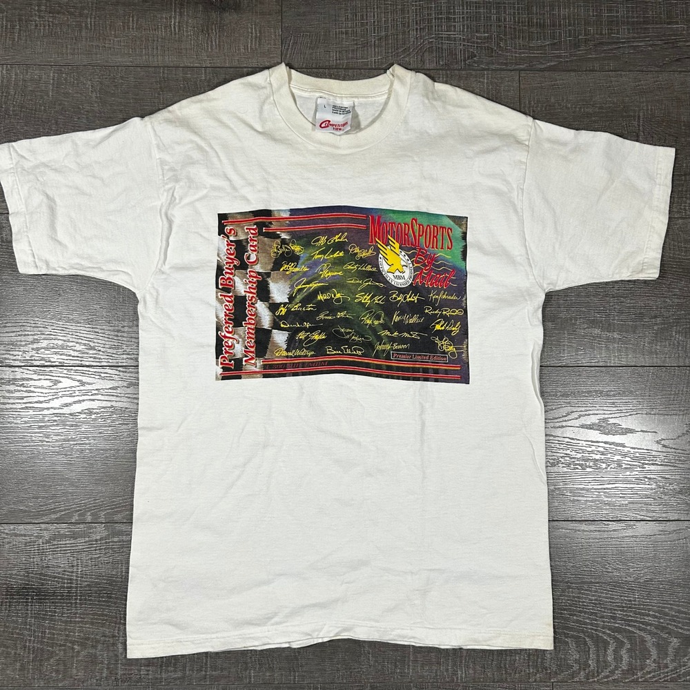 Competitors View Motorsports By Mail T Shirt Large L Signed Graphics Racing